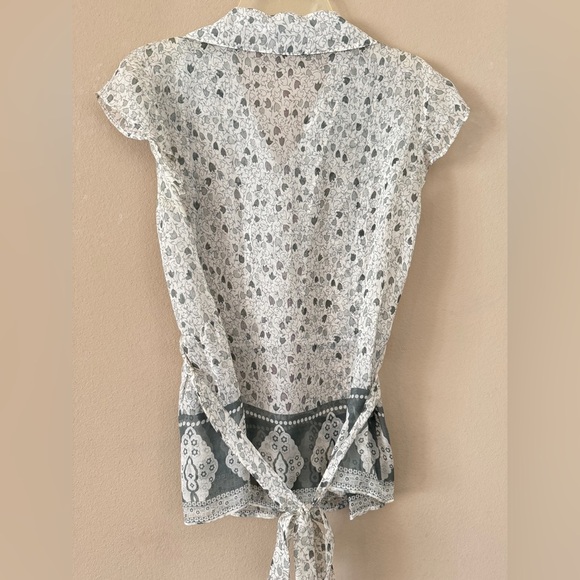 Marc Jacobs 100% Silk Printed Blouse Size 6 - Picture 5 of 6